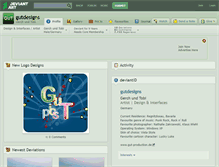 Tablet Screenshot of gutdesigns.deviantart.com