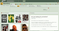 Desktop Screenshot of popcornhorror.deviantart.com