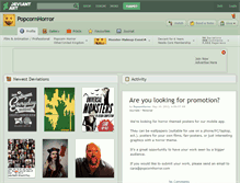 Tablet Screenshot of popcornhorror.deviantart.com