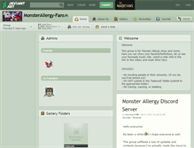 Tablet Screenshot of monsterallergy-fans.deviantart.com