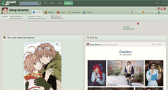 Desktop Screenshot of clamp-dreamer.deviantart.com