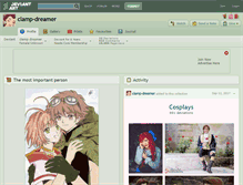 Tablet Screenshot of clamp-dreamer.deviantart.com