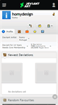 Mobile Screenshot of homydesign.deviantart.com