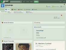 Tablet Screenshot of homydesign.deviantart.com