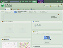 Tablet Screenshot of minthekat.deviantart.com