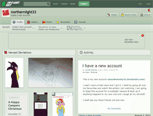 Tablet Screenshot of northernlight33.deviantart.com
