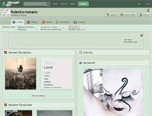 Tablet Screenshot of federico-romano.deviantart.com