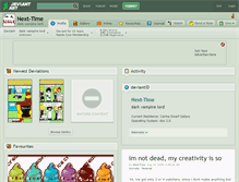 Tablet Screenshot of next-time.deviantart.com