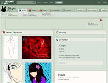 Tablet Screenshot of etiopia.deviantart.com