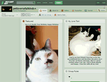 Tablet Screenshot of petloversofallkinds.deviantart.com