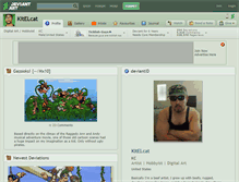 Tablet Screenshot of kitelcat.deviantart.com