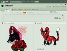 Tablet Screenshot of darkblaze3.deviantart.com