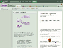 Tablet Screenshot of cosplarg.deviantart.com