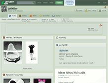 Tablet Screenshot of dollkiller.deviantart.com