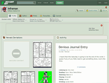 Tablet Screenshot of inframan.deviantart.com