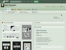 Tablet Screenshot of bitterteastudios.deviantart.com