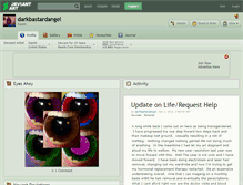 Tablet Screenshot of darkbastardangel.deviantart.com