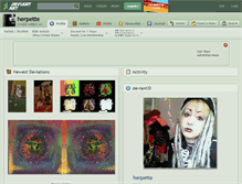 Tablet Screenshot of herpette.deviantart.com