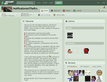 Tablet Screenshot of notificationarttheft.deviantart.com
