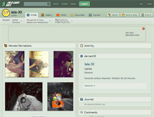 Tablet Screenshot of lala-30.deviantart.com