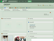 Tablet Screenshot of mascherari.deviantart.com
