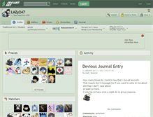 Tablet Screenshot of lazy247.deviantart.com