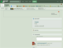 Tablet Screenshot of cstyler.deviantart.com