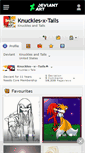 Mobile Screenshot of knuckles-x-tails.deviantart.com