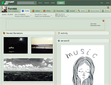 Tablet Screenshot of fernnm.deviantart.com