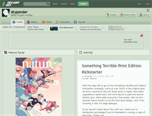 Tablet Screenshot of dryponder.deviantart.com