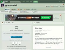 Tablet Screenshot of crazyanimecatlady.deviantart.com