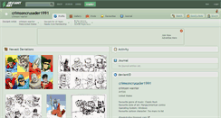 Desktop Screenshot of crimsoncrusader1991.deviantart.com