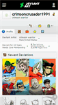 Mobile Screenshot of crimsoncrusader1991.deviantart.com