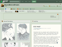 Tablet Screenshot of beyondbeloveddreams.deviantart.com