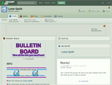 Tablet Screenshot of lunar-spells.deviantart.com