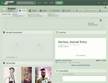 Tablet Screenshot of kissimi.deviantart.com