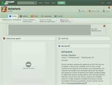 Tablet Screenshot of mcharteris.deviantart.com