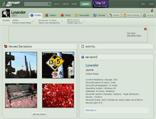 Tablet Screenshot of lysandor.deviantart.com