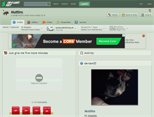 Tablet Screenshot of muttins.deviantart.com