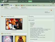 Tablet Screenshot of jasebase.deviantart.com