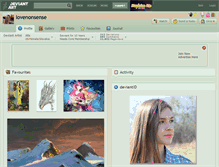 Tablet Screenshot of lovenonsense.deviantart.com