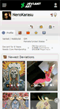 Mobile Screenshot of nerokarasu.deviantart.com