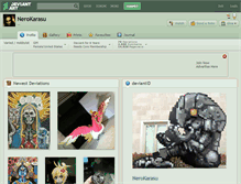 Tablet Screenshot of nerokarasu.deviantart.com
