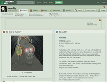 Tablet Screenshot of newpie.deviantart.com