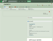 Tablet Screenshot of cyanide514.deviantart.com