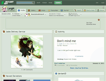 Tablet Screenshot of largm.deviantart.com