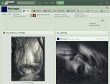 Tablet Screenshot of felt-heart.deviantart.com