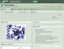 Tablet Screenshot of devious-feline.deviantart.com