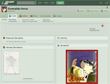 Tablet Screenshot of esmeralda-xenna.deviantart.com