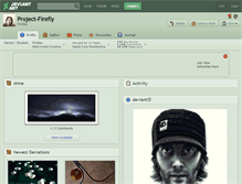 Tablet Screenshot of project-firefly.deviantart.com